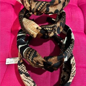 Unk Animal Print Hair Accessories Set - 4 pieces